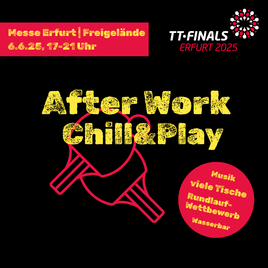 After-Work-Event mit Tischtennis, Musik und vielen Spielstationen.
